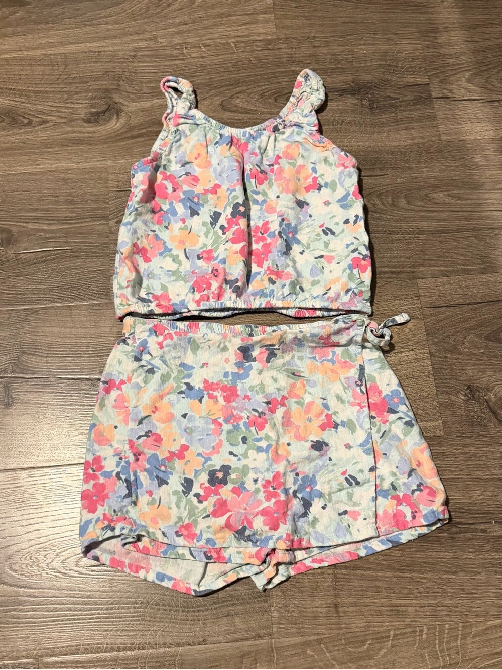 Abercrombie Kids Outfit Girls 8 Floral Tank & Skort